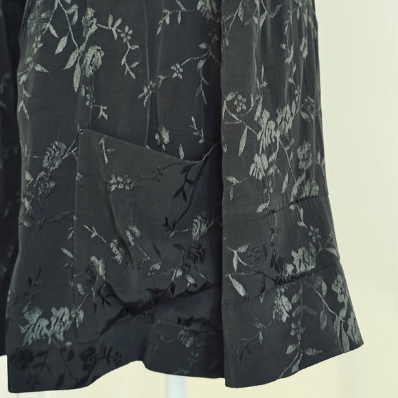 Topshop Black Blazer Women’s Jacquard Size 4/6 - Picture 11 of 16